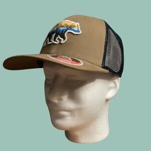 NWT Avalanche Go Outside Unisex Adjustable Trucker Cap Brown/Black Mesh